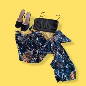 MD Tropical Summer Flare Pants